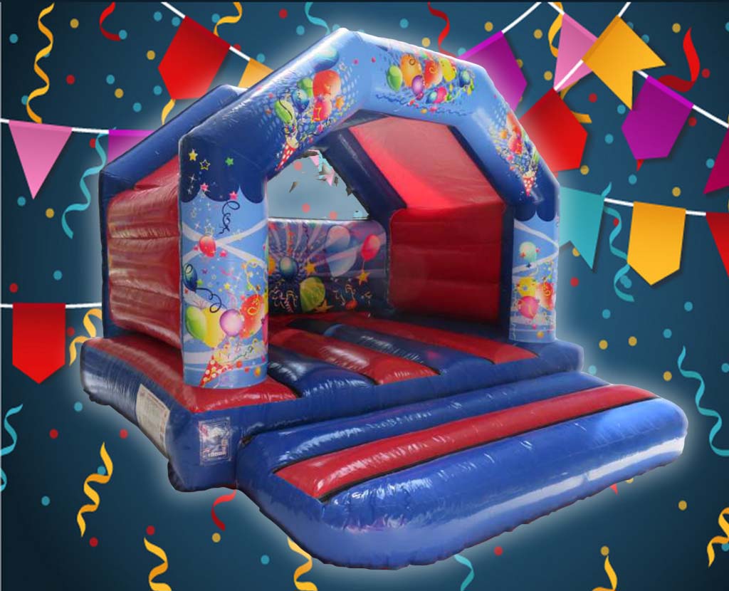 Blue party 12x12ft bouncy castle