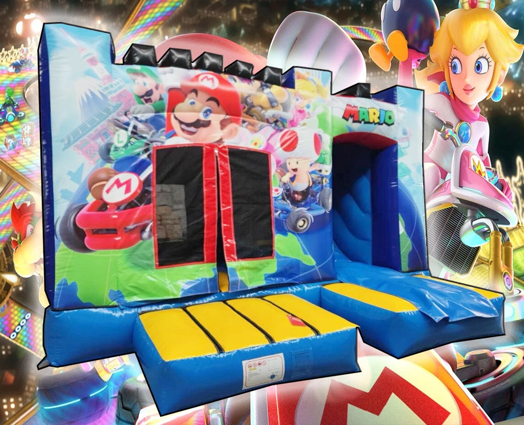 Mario combo with slide 12x18ft bouncy castle