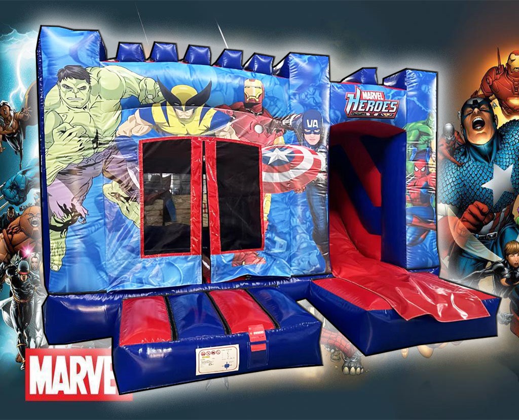 Multicolor combo with slide 12x18ft bouncy castle