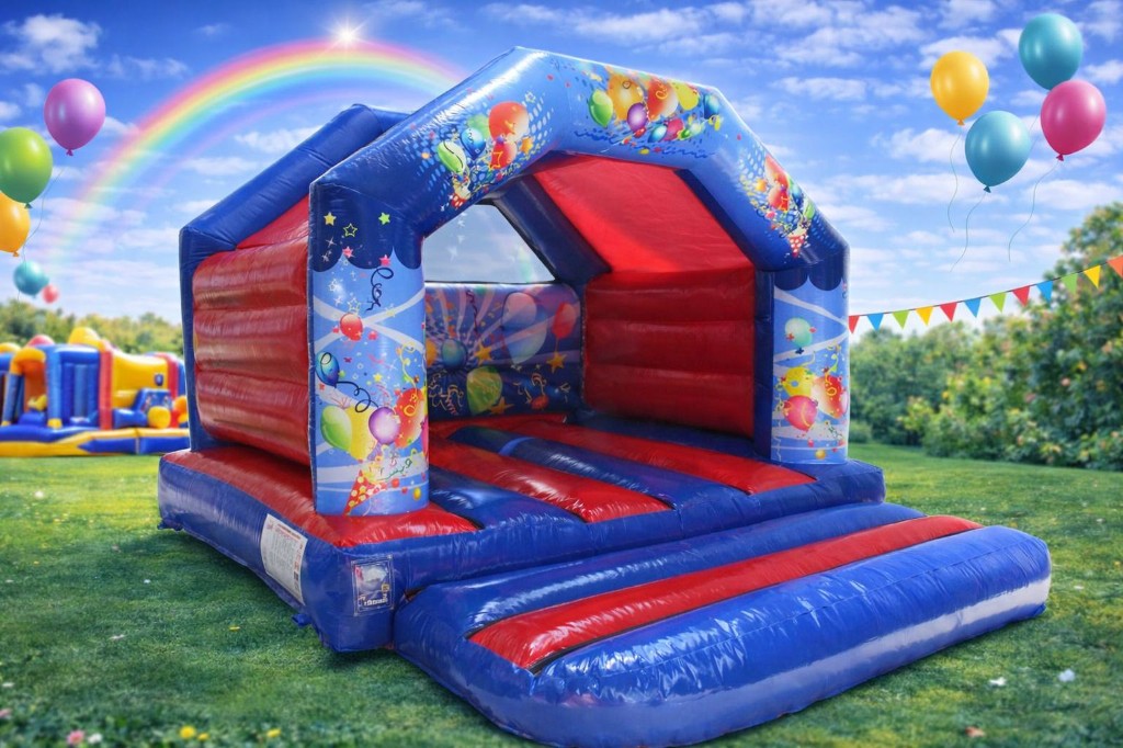 Blue party 12x12ft bouncy castle