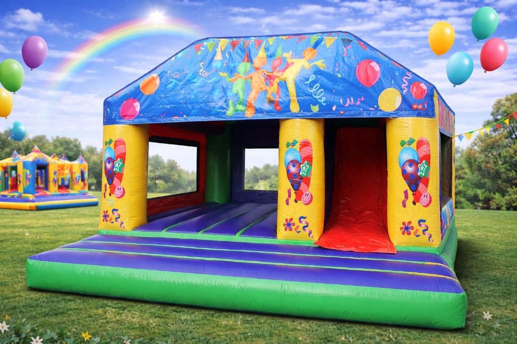Large party combo with slide 15x17ft bouncy castle